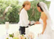 Bride talking to Wedding Coordinator